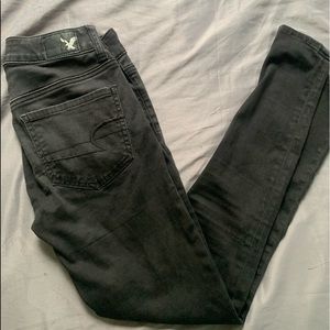 Black Super Stretch Jegging/Jeans American Eagle
